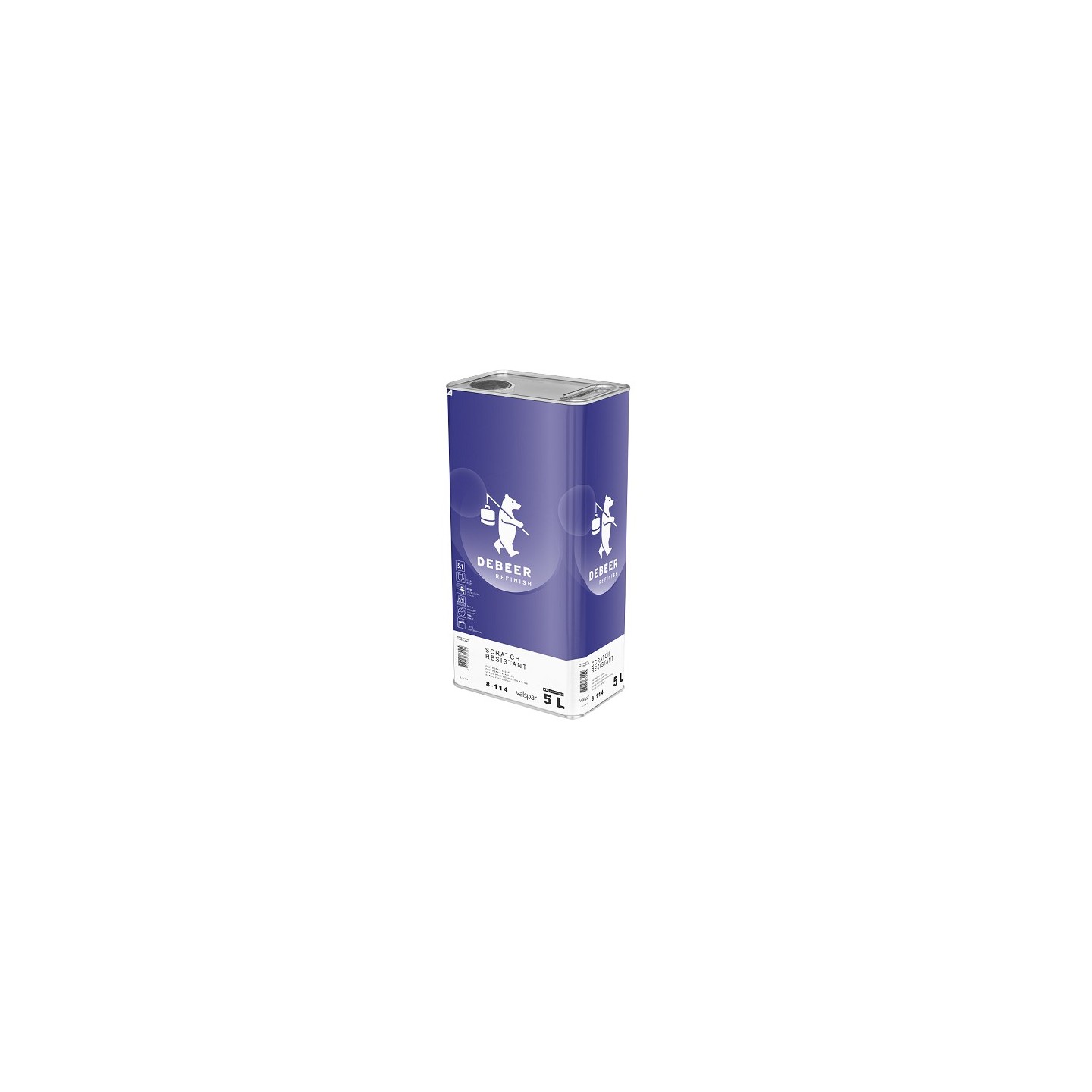 Scratch Resistant Fast Repair Clear - 5 liter - HS Blanke lak 8-114 De Beer