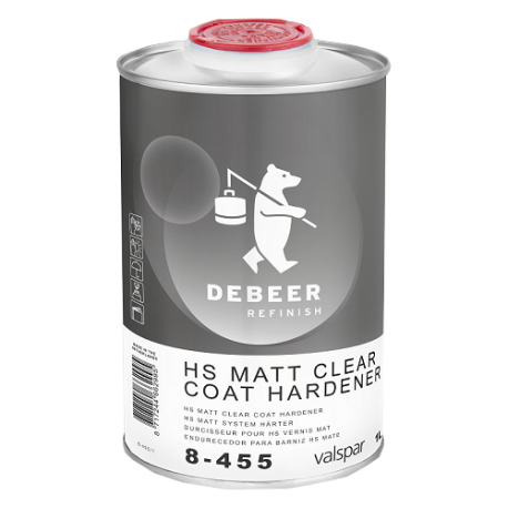 HS Matt Clear Coat Hardener 1 Liter - 8-455 De Beer