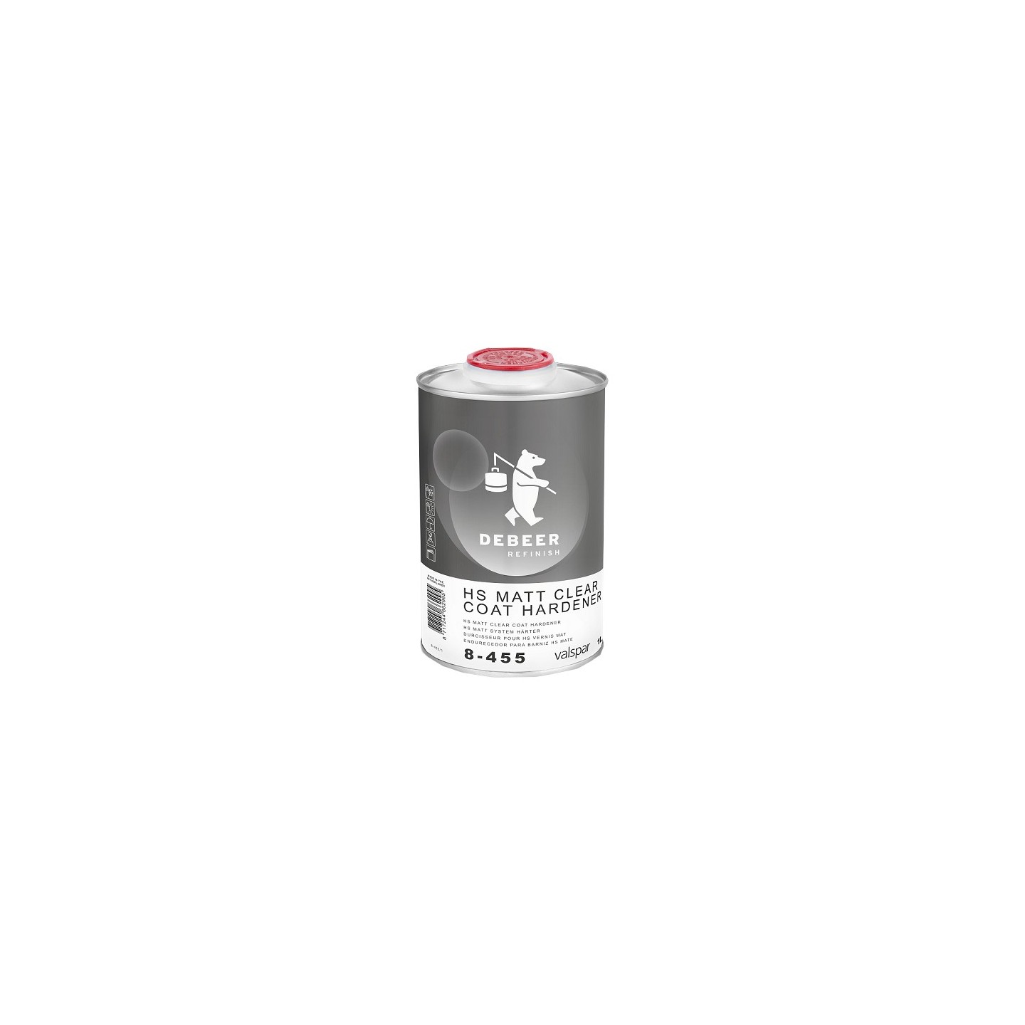 HS Matt Clear Coat Hardener 1 Liter - 8-455 De Beer