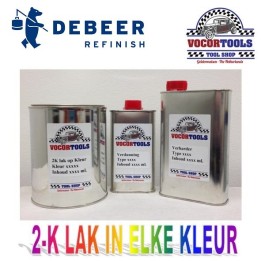 2K Autolak op kleur set 1 liter incl. verharder en verdunner