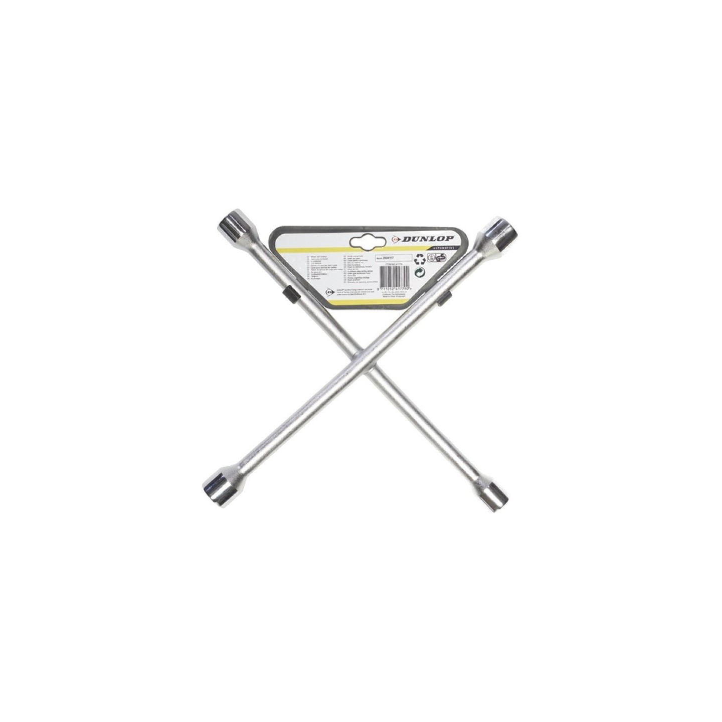 Kruissleutel 17-19-21-23 mm staal 27 x 27 cm - Dunlop