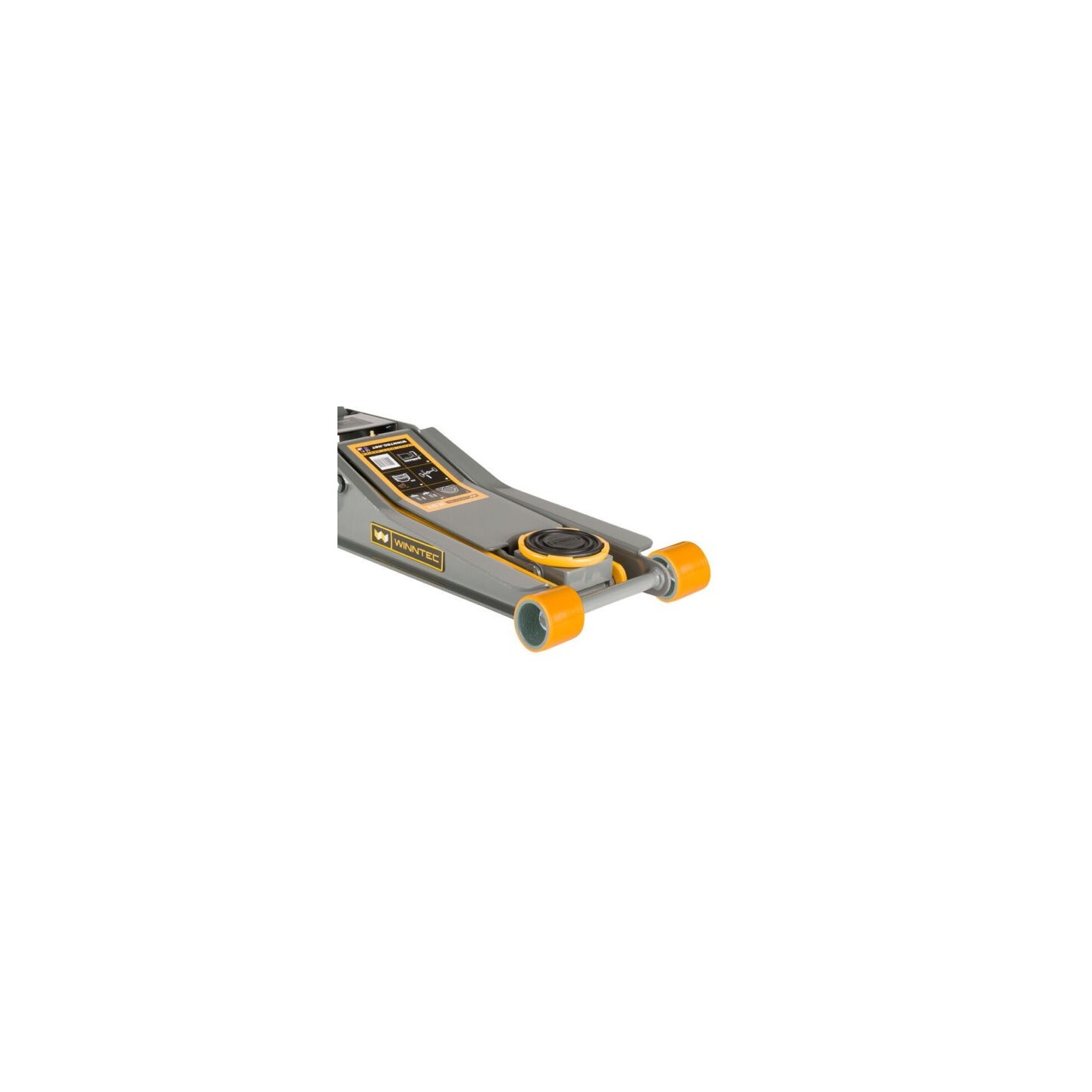 Garagekrik ultra laag, 2 ton Turbo lift, PU wielen