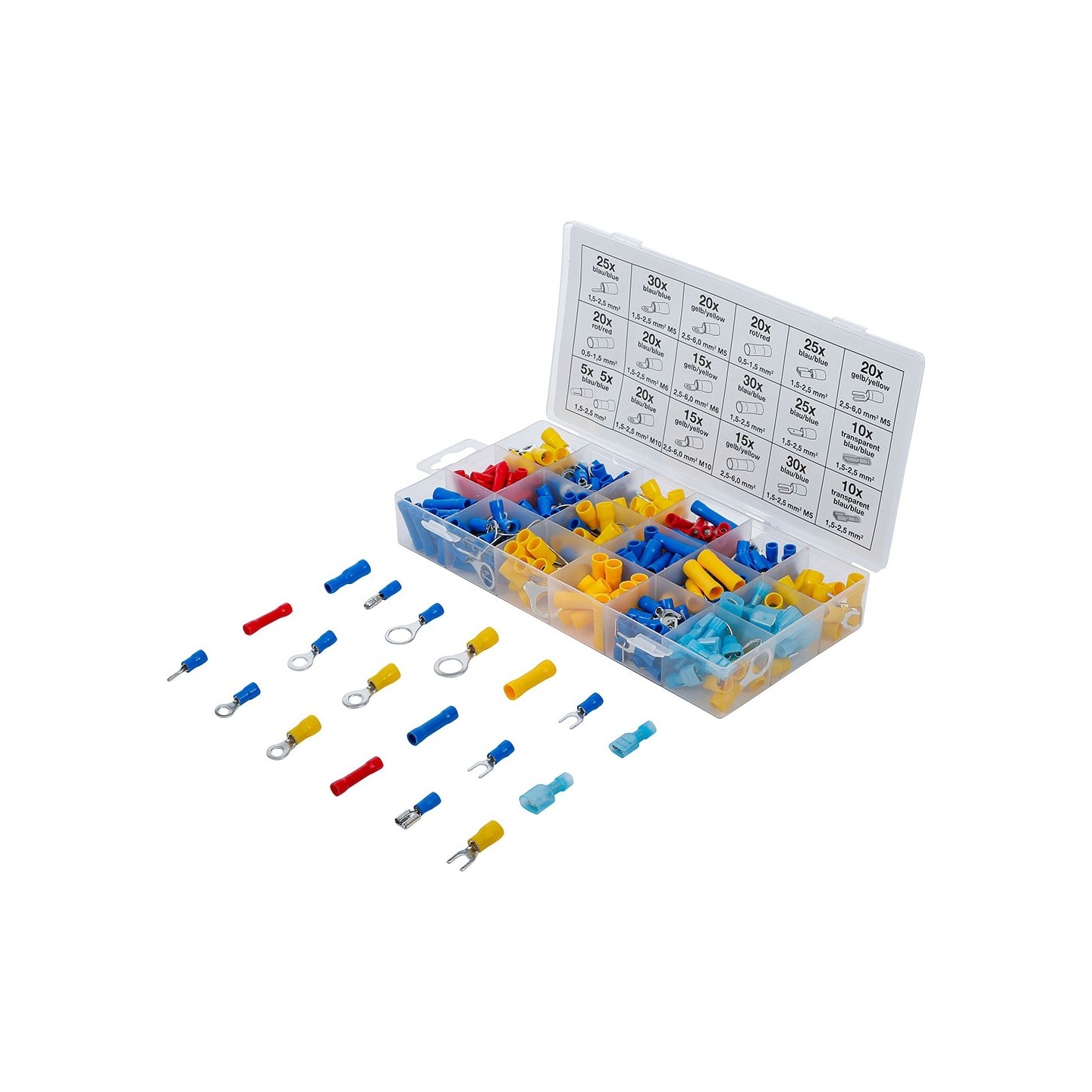 Assortiment AMP stekers 200 delig