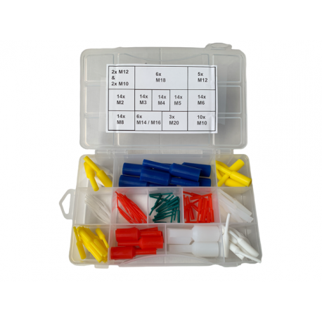 Assortiment siliconen pluggen 126-delig