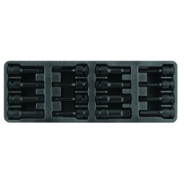 Impact torx / inbus doppen 1/2"  - 16 delig