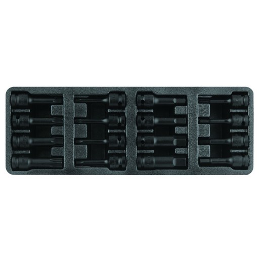 Doppenset 1/2" 9-delig LANGE UITVOERING