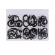 Assortiment P Clips - leidingbeugels 60-delig