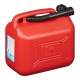 JERRYCAN KUNSTSTOF UN-GEKEURD ROOD 10 LITER