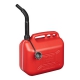 JERRYCAN KUNSTSTOF UN-GEKEURD ROOD 10 LITER