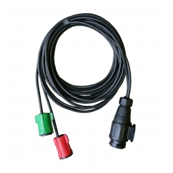 Kabelset 5mtr 13-polig Waterdicht stekker / connector, Radex 8500