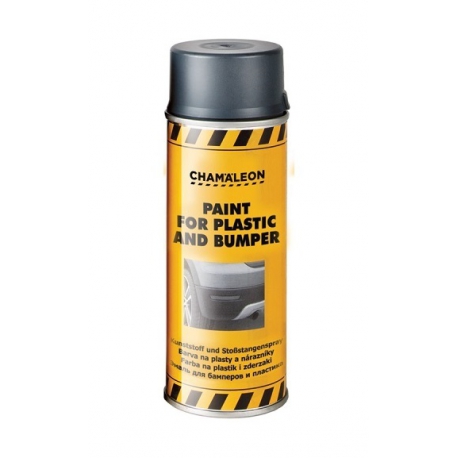 Kunststof en bumper spray Grijs spuitbus 400 ml - Chameleon