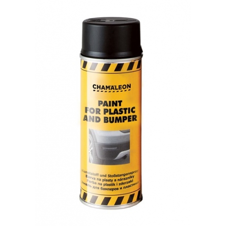 Kunststof en bumper spray Zwart spuitbus 400 ml - Chameleon