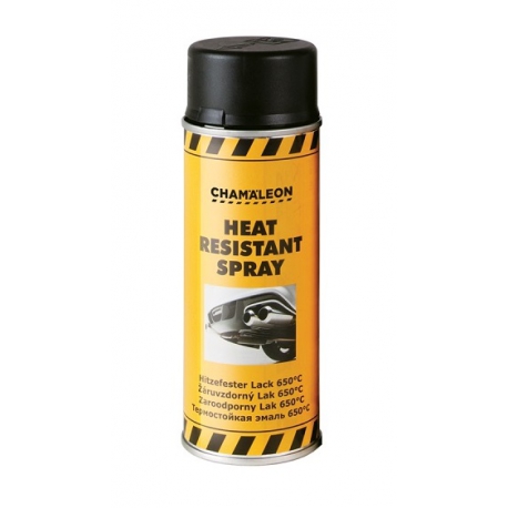 Hittebestendige lak 650°C zwart spuitbus 400 ml - Chameleon