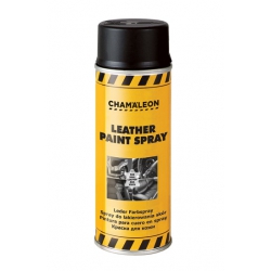 Leerverf zwart spuitbus 400 ml - Chamäleon