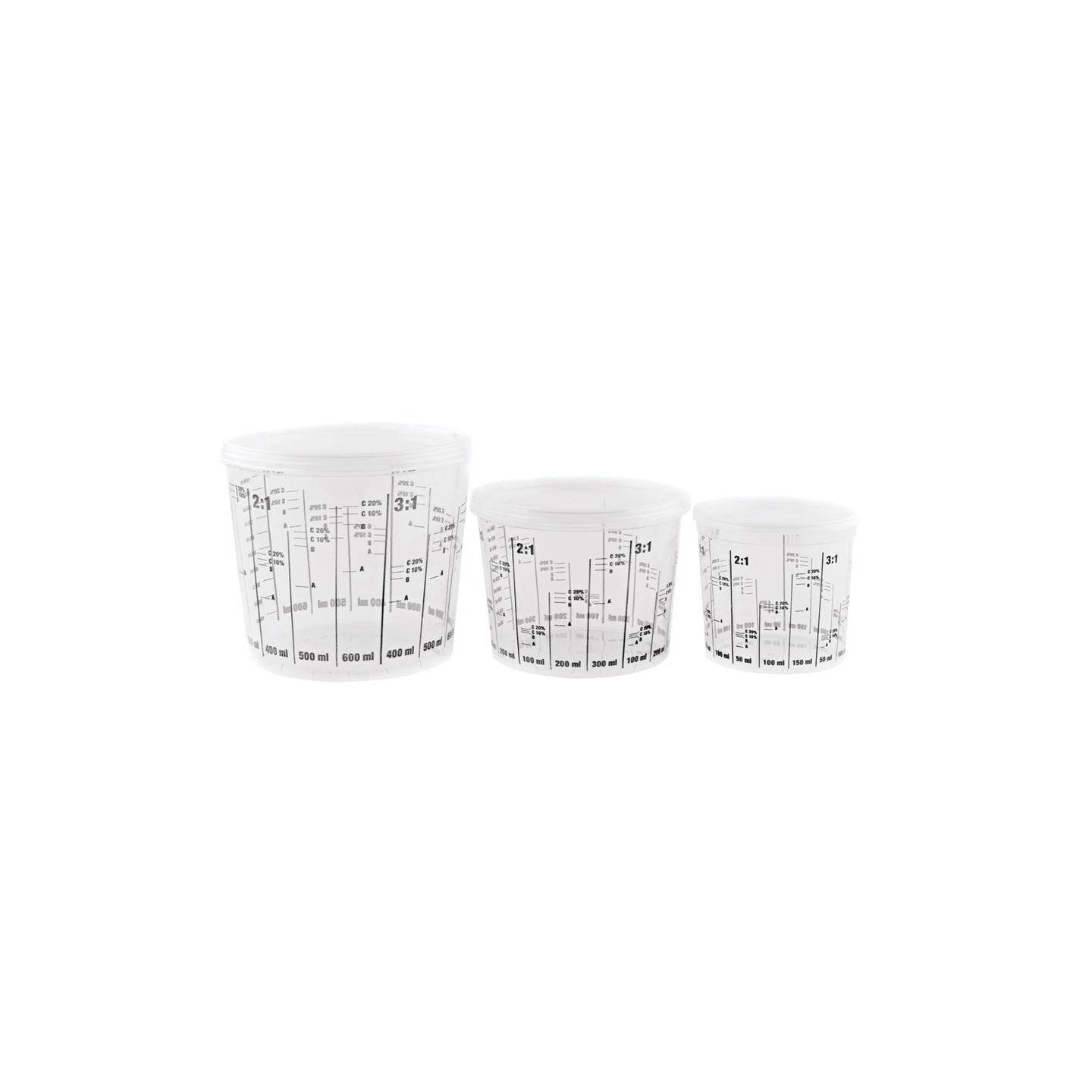 Mengbekers 385 ml 200 stuks - Chameleon