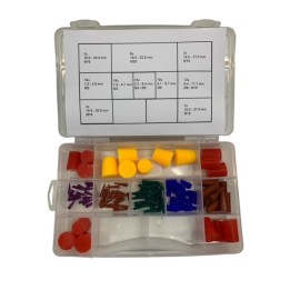 Assortiment siliconen pluggen conisch 102-delig
