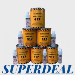 Superdeal Volle doos 417 Spuitplamuur 6 x 1 liter Chamäleon - Spritzfuller
