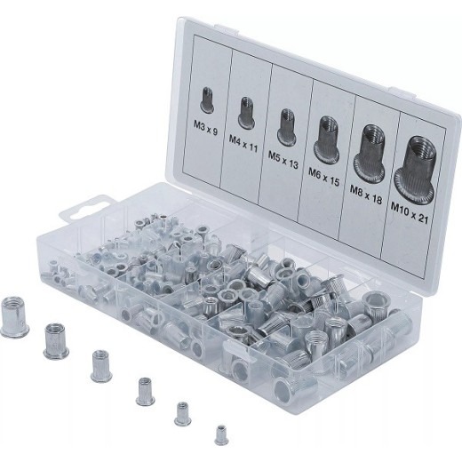 Assortiment blindklinkmoeren | aluminium | 150-dlg.