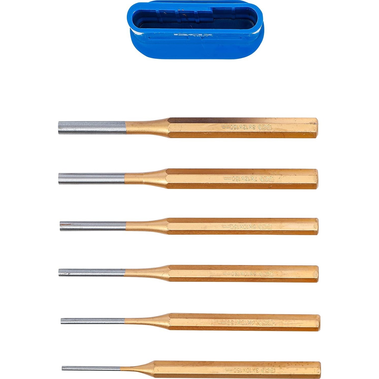 doorslag - pendrijver - drevel set, 6 delig - BGS