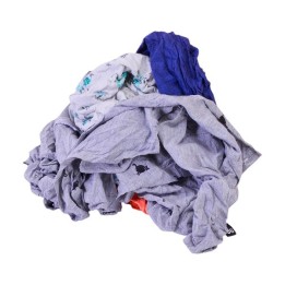 GEKLEURDE poetslappen INTERLOCK Doos 5 KG