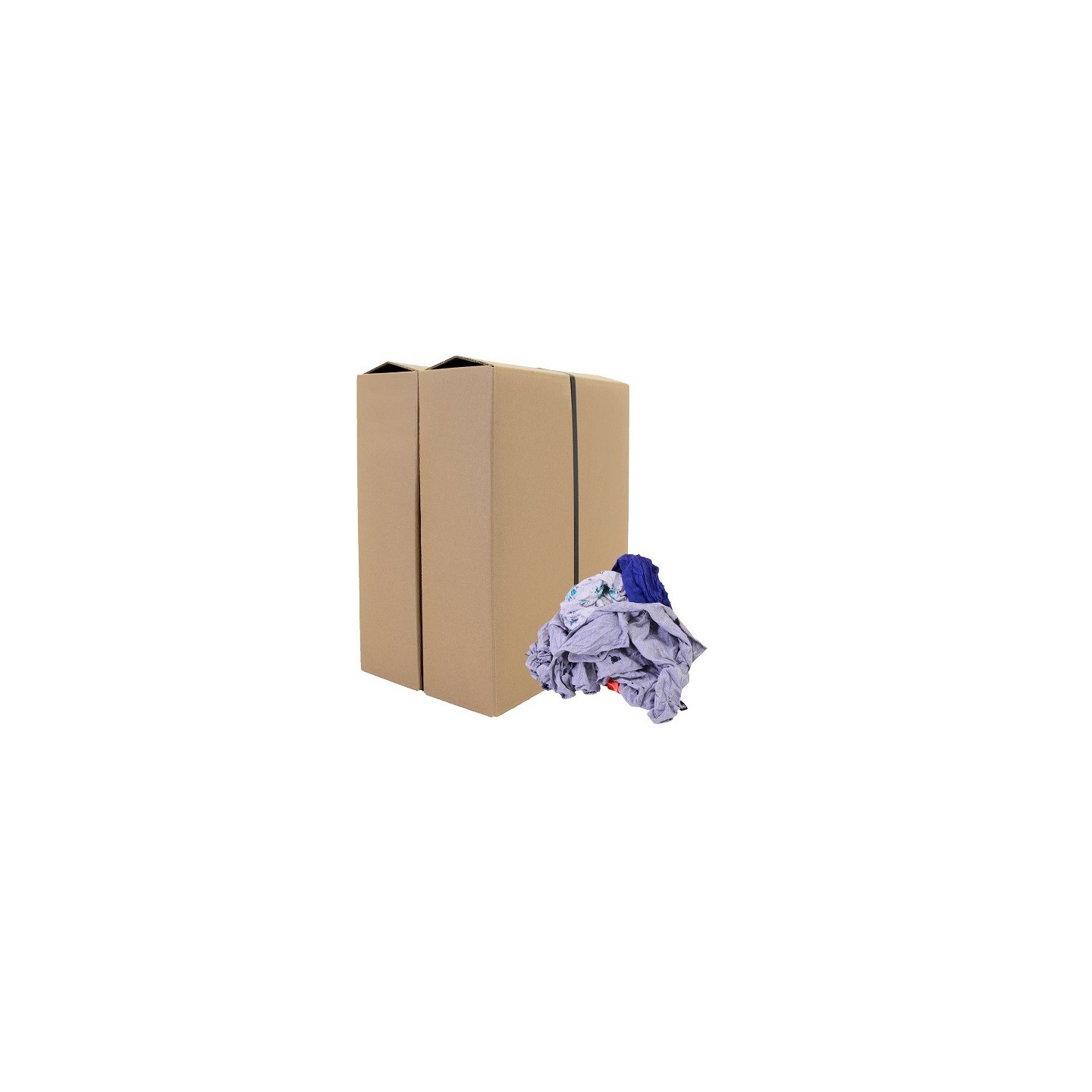Poetspapier blauw - dubbel laags 1 rol