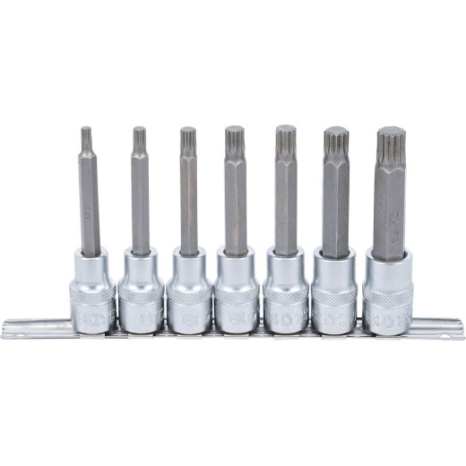 Doppenset 1/2" 9-delig LANGE UITVOERING