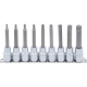 Bitdoppen set | 12,5 mm (1/2″) aandrijving | T-Star (voor Torx) | 9-delig