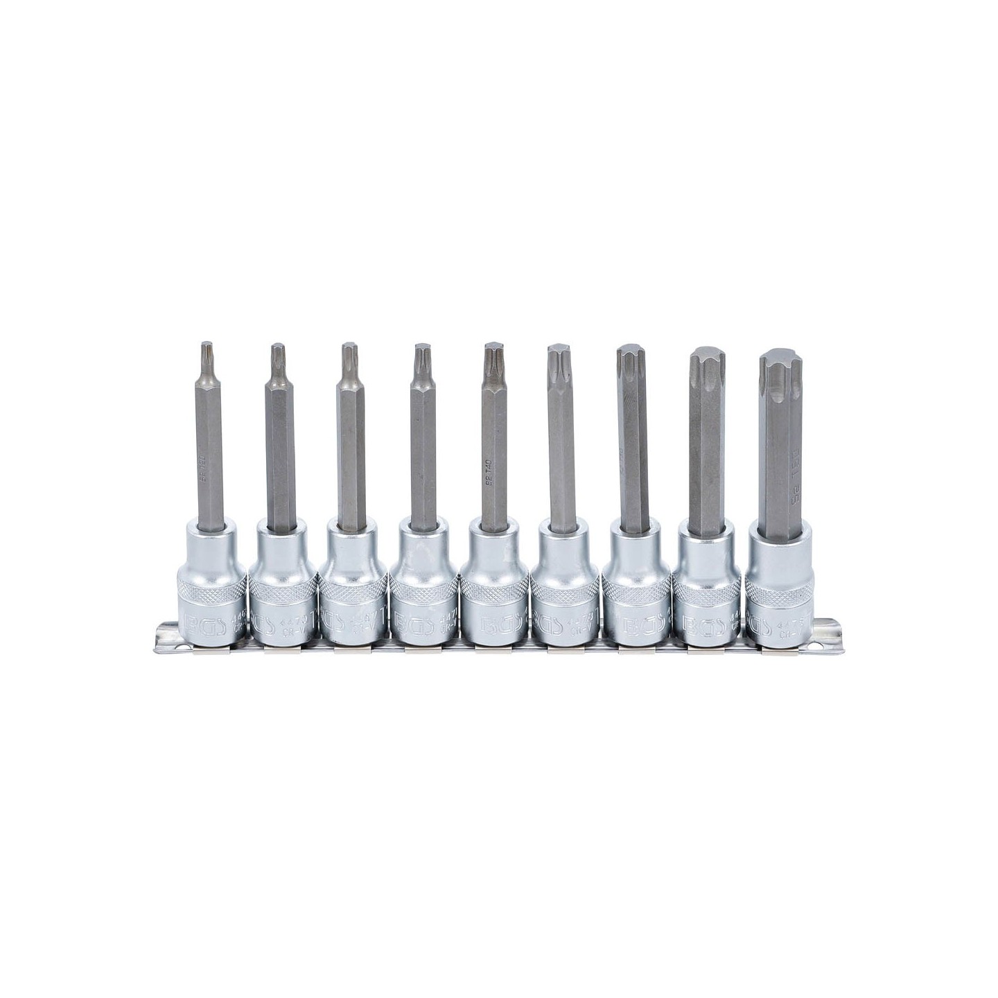Doppenset 1/2" 9-delig LANGE UITVOERING