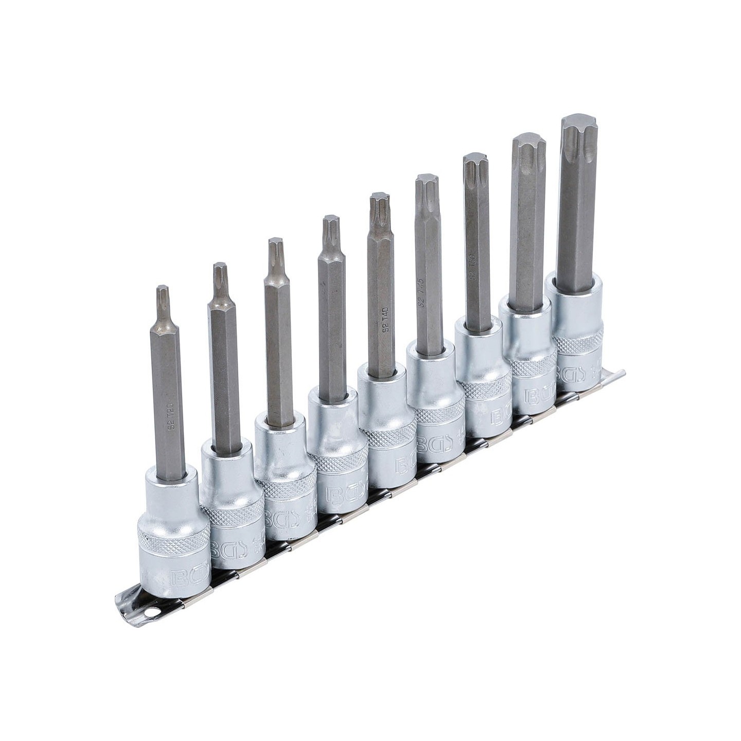 Doppenset 1/2" 9-delig LANGE UITVOERING